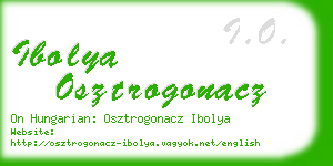 ibolya osztrogonacz business card